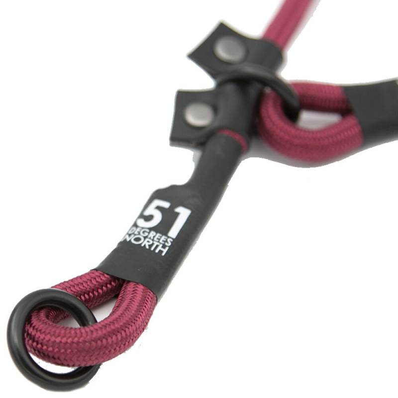 51 Degrees North - Wanderful - Collar - Rope - Burgundy - 30-35 cm x 8 mm von 51 Degrees North