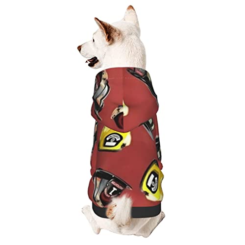 Hund Hoodie, Feuerwehrmann, Helm, Axt, Auf, Dunkelgrau Zweibein-Kleidung Warme Pet Bekleidung Atmungsaktiver Haustierkleidung Für Hunde Für Welpen Mittelgroße Hunde Katze XS von 550