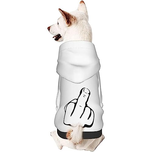 Hund Hoodie, Fick Dich Hoodie Warme Haustierkleidung Für Hunde Atmungsaktiver Haustier Hoodies Für Welpen Mittelgroße Hunde Katze XS von 550