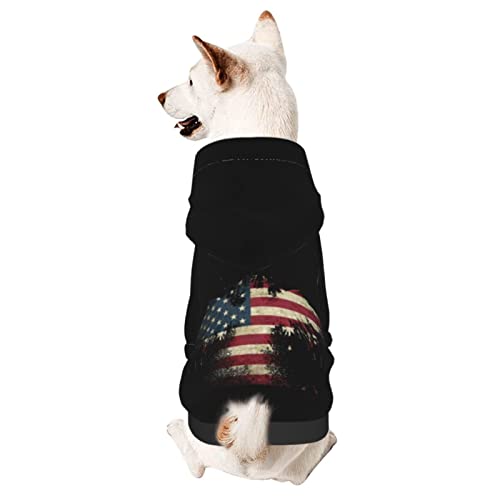 Hund Hoodie, Flagge Hundekleidung Mode Haustierkleidung Für Hunde Atmungsaktiver Hundebekleidung Für Welpen Mittelgroße Hunde Katze XL von 550