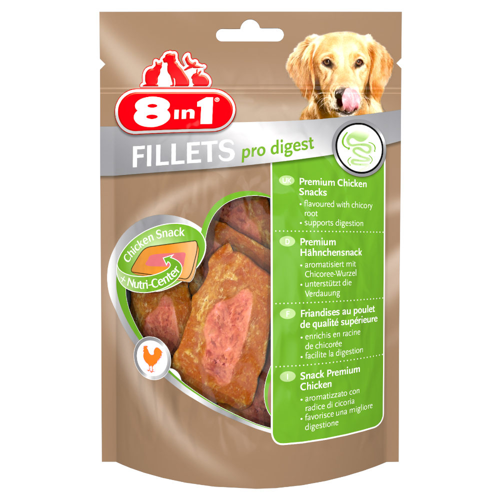 3 + 1 gratis! 4 x 80 g 8in1 Fillets Pro - Digest von 8in1