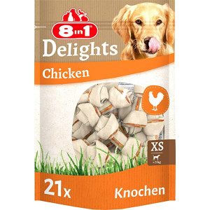 8in1 Delights Chicken Bones XS Hundesnacks 1 x 21 Stück von 8in1