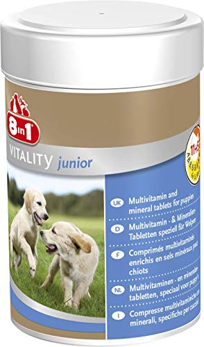 8in1 Multivitamin Tabletten Puppy - zur Nahrungsergänzung bei Welpen, 1 Dose (100 Tabletten) von 8in1