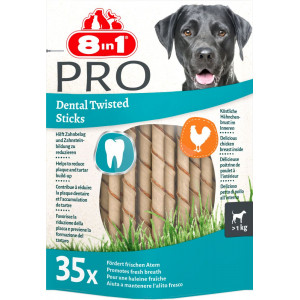 8in1 Pro Dental Twisted Sticks Hundesnacks 2 Packungen von 8in1