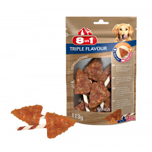 8in1 Triple Flavour Wings Hundesnacks 3 Packungen von 8in1