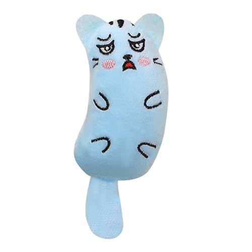 95sCloud-1 Katzenminzen Spielzeug, Plüsch Katzenspielzeug Spielzeug Katze Catnip Toy Plüsch Katzenkissen Interaktives Spielzeug für Katzen und Kätzchen (Blue) von 95sCloud-1