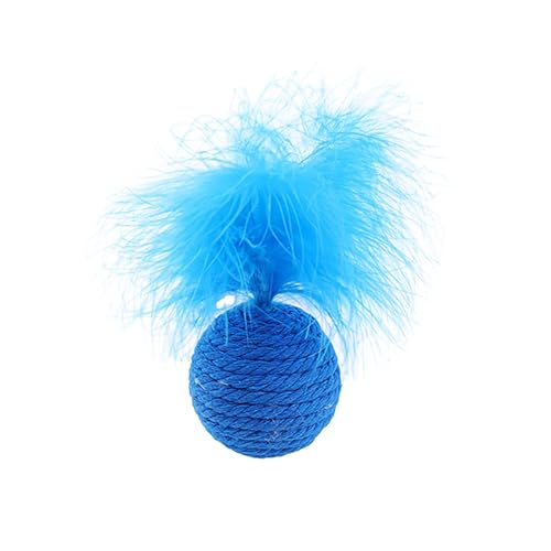 Federspielzeug Katzenspielzeug , Katzen-Vogelspielzeug, Vogel-Katzenspielzeug Mit Feder, Vogel-Katzenspielzeug Kätzchen Trainingsspielzeug Für Hauskatzen | Katzen-Teaser-Stick-Spielzeug (Blue) von 95sCloud-1