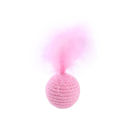 Federspielzeug Katzenspielzeug , Katzen-Vogelspielzeug, Vogel-Katzenspielzeug Mit Feder, Vogel-Katzenspielzeug Kätzchen Trainingsspielzeug Für Hauskatzen | Katzen-Teaser-Stick-Spielzeug (Pink) von 95sCloud-1