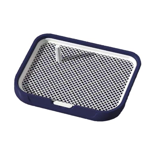 Hundetoilette Welpentoilette Haustiertoilette Puppy Training Pee Pad Holder Pee Pad - Puppy Training Pads Töpfchentablett -Hundetoilette für Innenräume Haustiertoilette (Navy, 53X42X5cm) von 95sCloud-1