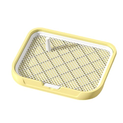 Hundetoilette Welpentoilette Haustiertoilette Puppy Training Pee Pad Holder Pee Pad - Puppy Training Pads Töpfchentablett -Hundetoilette für Innenräume Haustiertoilette (Yellow, 53X42X5cm) von 95sCloud-1