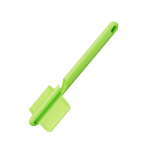 Katzenfutterspender Cat Treats Spoon, Katzenstreifen Quetschlöffel Katzenstreifen-Quetschlöffel Multifunktional Katzenleckerli-Spender für Nassfutter Flüssige Snacks Püree Futtermittel (Green) von 95sCloud-1