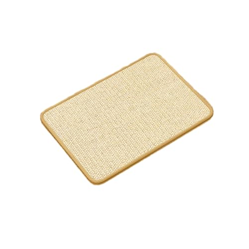 Kratzmatte Katze, Kratzmatte Katze Sofa Katzenkratzbretter Sisal Kratzteppich 40x30 cm, widerstandsfähig Katzenmöbel Fußmatte Sisalmatte Kratzpads für Katzen (Beige, 30x40x3cm) von 95sCloud-1