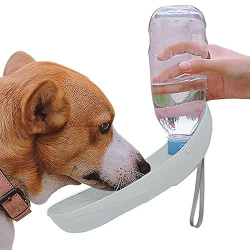 550 ml Hunde-Wasserflaschenspender | 18 oz auslaufsichere Haustier-Reiseflasche für Reisen, Wandern, lange Reisen, Haustierbecher für Katzen, Hunde, Welpen A/a von A/A