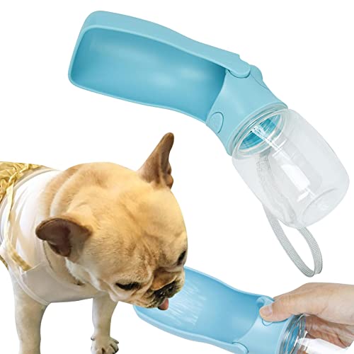 A/R Hund Reise Wasserflasche, Tragbare Hund Wasserflasche, Auslaufsichere Haustier Wasserflasche mit Trinkfutter für Outdoor Spazierengehen, Wandern, Reisen von A/R