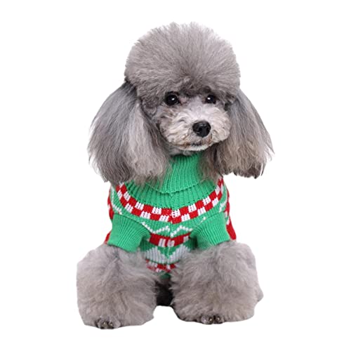 A/R Hundepullover Weihnachten | Urlaub Haustier Mütze Schal Pullover Kleidung Weicher Strick, um im Winter warm zu halten, Pullover, Jumpsuits für kleine, mittelgroße und große Hunde und Katzen von A/R