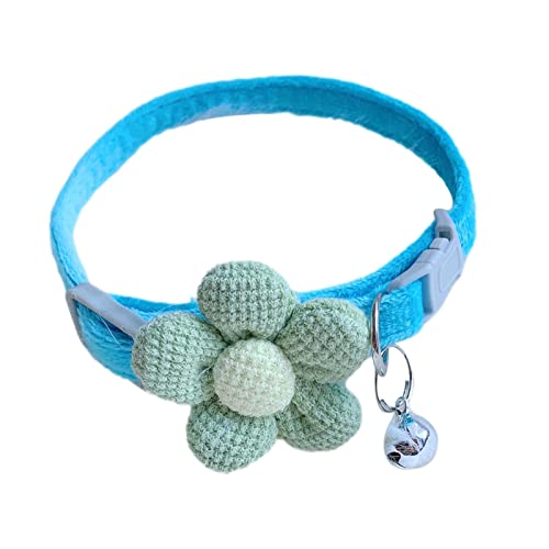 A/R Katzenblumen-Halsband | Bequemes Kätzchenhalsband, abnehmbare Blume, verstellbares Breakaway-Katzenhalsband, sicheres Haustier-Halskette, Zubehör für Hochzeit, Party, Urlaub von A/R