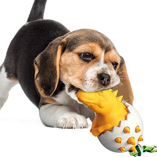 A/R Kauspielzeug für Hunde für aggressive Kauer, Dinosaurier-Ei-Zahnspielzeug für Welpen, robustes, interaktives Kauspielzeug für kleine Welpen und mittelgroße Hunde von A/R