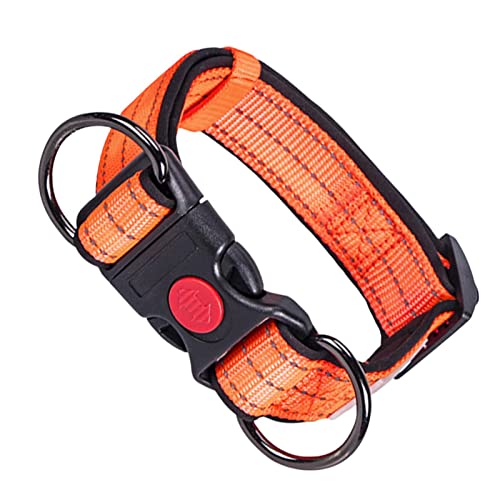 A/R Reflektierendes Hundehalsband, Reflektierendes Hundehalsband mit Schnellverschluss, Nylon-Haustierhalsbänder für kleine, mittelgroße Hunde, Lauftraining, schnell zu lösen von A/R
