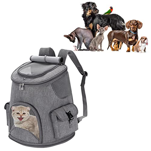 A/R Rucksack für kleine Haustiere, sicherer und bequemer Haustier-Reiserucksack für Wandern, Camping – kleiner Haustier-Rucksack für Hunde, Katze, Vogel und Hase Erzu von A/R