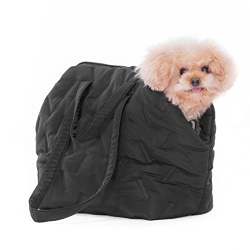 A 4 Pet Hundetasche für Hunde Katzen,Waschbar Welpentasche mit Reißverschluss,Tragetasche für kleinen und mittleren Hund, Welpen, M: 50x23x32 cm, Schwarz von A 4 Pet