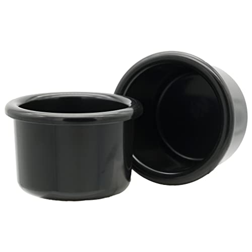 A&H Tool & Die Crock-Style Vogelschale, Kunststoff, 237 ml, Schwarz, 2 Stück von A&H Tool & Die