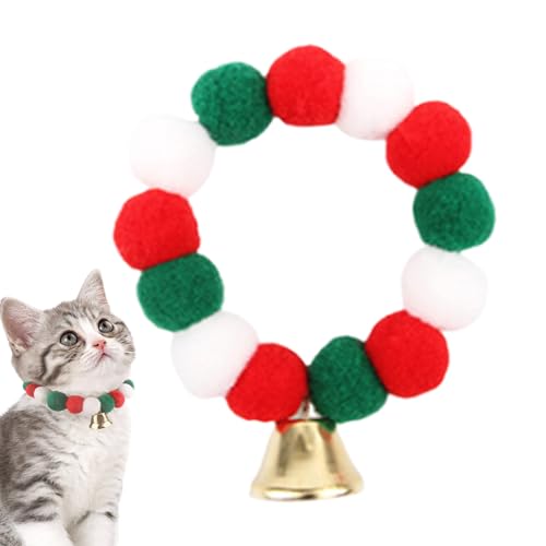 Festliches Katzenhalsband, dekoratives Halsband für Kätzchen und Welpen mit Glocke, Zubehör für Katzen, Haustierhalsband für Thanksgiving, Weihnachten, Neujahr, Ostern Aakoma von AAKOMA