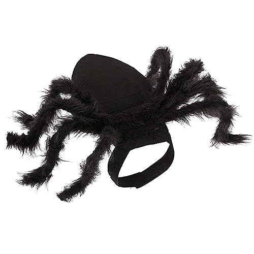 Halloween-Spinnen-Haustier, Realistisches Hunde-Spinnen-Kostüm, Haustierfreundliche Halloween-Spinnen-Haustier-Kostüme, Gruselige Cosplay-Haustier-Outfit-Requisiten, Flexible Hunde-Outfits, Plüsch-Spi von AAKOMA