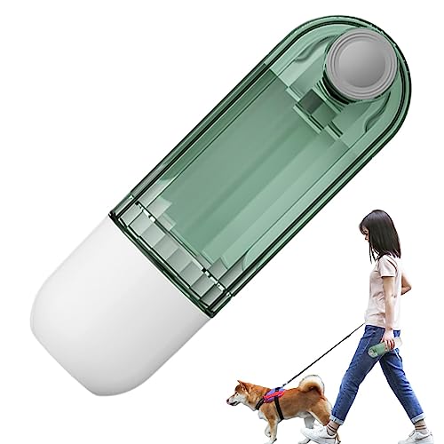 AALLYN Hunde-Reiseflaschen,Hunde-Outdoor-Wasserflaschen - Tragbarer Trinkbecher für Haustiere mit Futterbehälter | Futterflasche für Hunde zum Training, Reisen, Camping, Wandern, Spazierengehen von AALLYN