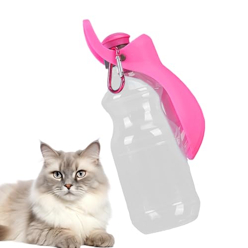 AALLYN Hundewasserflaschen zum Spazierengehen, tragbare Hundewasserflasche | Tragbarer Wasserspender für Haustiere mit Faltbarer Trinkschale | Auslaufsichere 450-ml-Hundewasserflasche für von AALLYN