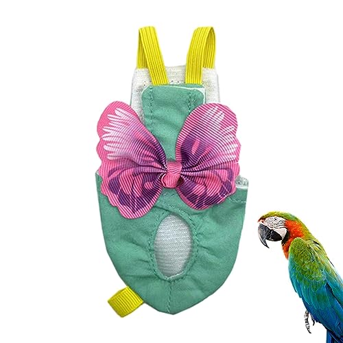 AALLYN Vogelleine,Soft Fashion Bird Windeln Flight Suite - Taubenfluganzug für kleine mittelgroße Vögel, Sittiche, Papageien, Nymphensittiche, Vogelwindeln für Papageien von AALLYN