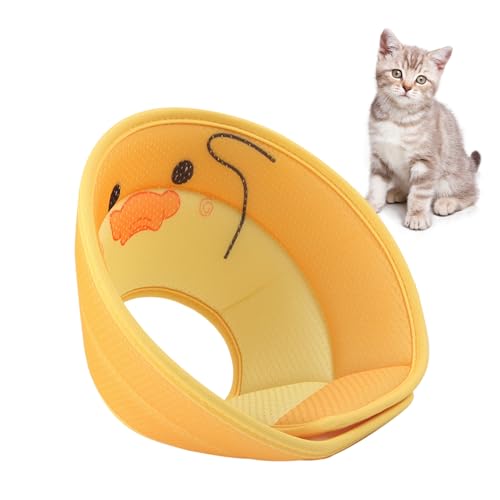 Katzenkegel | Weiches Katzen-Donut-Halsband mit niedlichem Tiermuster | Katzen-Donut für Katzen und Hunde, Hundehals-Donut, Kätzchen-Kegel, Hunde-Kegel, verhindert Beißen und stoppt das Aallyn von AALLYN