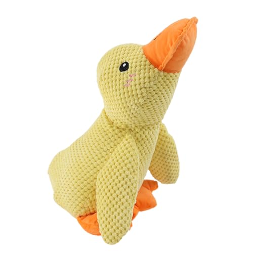 The Mellow Dog Calming Duck Dog Toy | 1/3 Stück beruhigendes Enten Hundespielzeug | Gefülltes Enten Hundespielzeug mit Quietscher | Kreatives süßes Enten Plüsch Kauspielzeug für Hunde, Heimtierbedarf von AALLYN