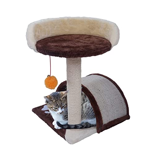 Katzenbaum Katzenhaus Katzenkratzbaum Katzenklettergerüst mit Sisalseil Katzenbett und Kratzbaum Interaktiver baumelnder Ball Katzenturm Kätzchen-Möbel von AAPIE