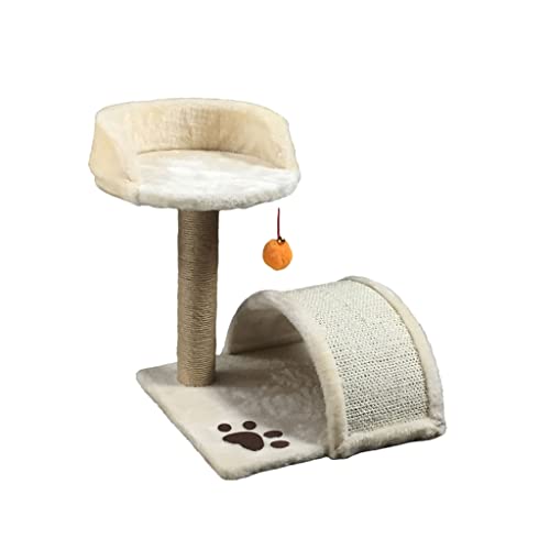 Katzenbaum Katzenhaus Katzenhaus Kratzbaum Katzenklettergerüst mit Sisalseil Katzenbett und Katzenbaum Interaktiver baumelnder Ball Katzenturm Kätzchen Möbel von AAPIE