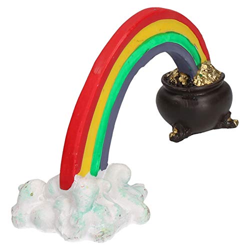 AB Tools Aquatische Aquarium Einrichtung Rainbow Pot of Gold Fish Tank 14 x 5 x 6 cm von AB Tools