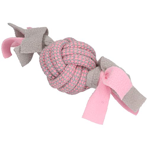 AB Tools Fleece-Spielzeug für kleine Hunde und Welpen, ideal für Zähne und Zahnfleisch, Rosa von AB Tools