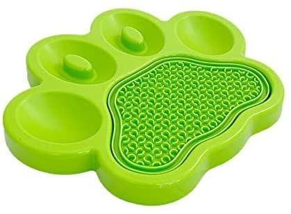 AB Tools Green Paw Interactive Dog Slow Feeder & Lick Mat Dog Food Accessories von AB Tools