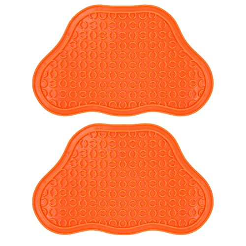 AB Tools Interaktive Hundematte mit Saugnäpfen, Orange, 2 Stück von AB Tools