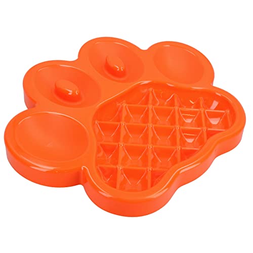 AB Tools Orange Paw Interactive Dog Slow Feeder Food Accessories Control Fast Eating von AB Tools