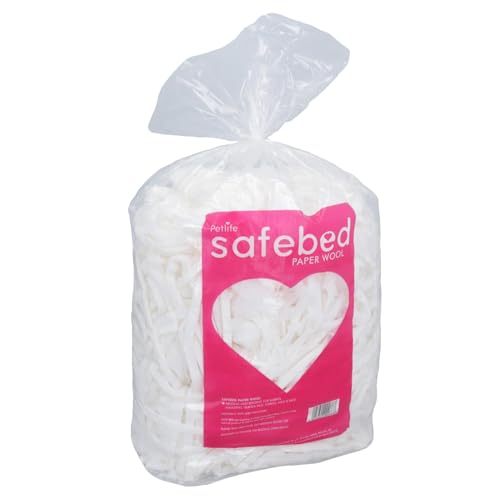 AB Tools Safe Bed Papierwolle, Tierstreu, Nisthammer, Kaninchen, Rennmaus, 2 kg Beutel von AB Tools