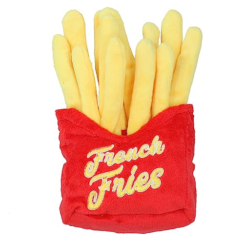 AB Tools Weiches Plüsch-Spielzeug für Hunde und Welpen, Pommes Frites, Geschenk von AB Tools