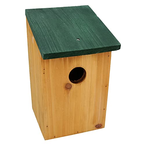 AB Tools Wildvogel Nest Nest Sockel Hotel Holz komplett behandelt mit 30mm Bohrung von AB Tools