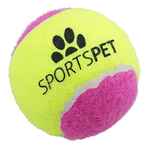 Quietschende Tennisbälle für Welpen, mittelgroß, 6,5 cm, verschiedene Farben, 1 Stück von AB Tools