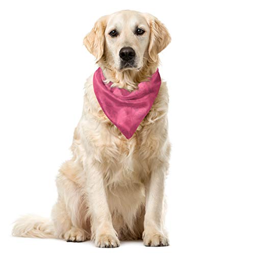 ABAKUHAUS Damast Haustier Bandana, Barock-Blumen-Entwurf, 55x55 cm, Blassrosa Getrocknete Rose von ABAKUHAUS