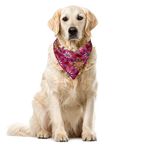 ABAKUHAUS Ethnisch Hundehalsband Bandanas, Mehrfarbig von ABAKUHAUS