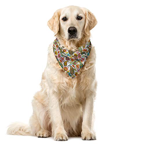 ABAKUHAUS Hippie Hundehalsband Bandanas, Mehrfarbig von ABAKUHAUS