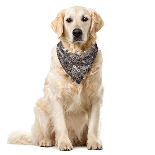 ABAKUHAUS Jahrgang Hundehalsband Bandanas, Aubergine Creme Tan von ABAKUHAUS