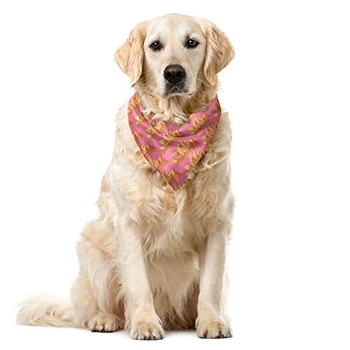 ABAKUHAUS Oper Hundehalsband Bandanas, Orange Pfirsich von ABAKUHAUS