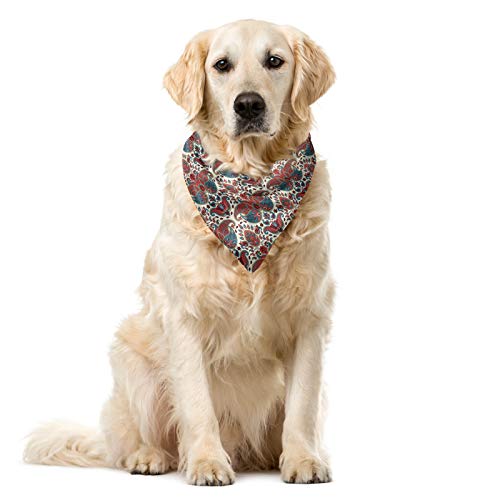 ABAKUHAUS Paisley Hundehalsband Bandanas, Getrocknete Rose Lila von ABAKUHAUS