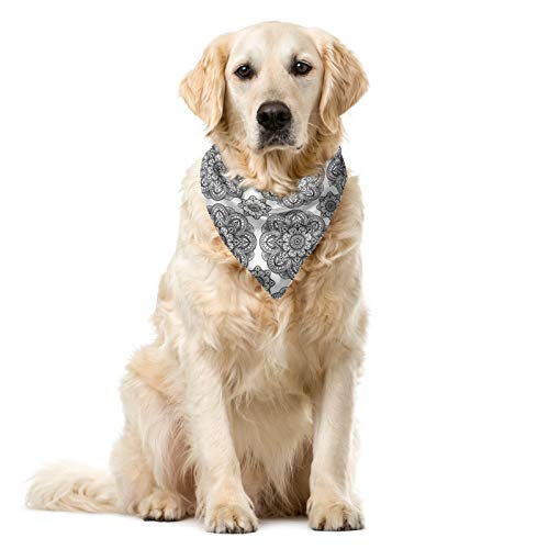 ABAKUHAUS Schwarz Hundehalsband Bandanas, Schwarz von ABAKUHAUS